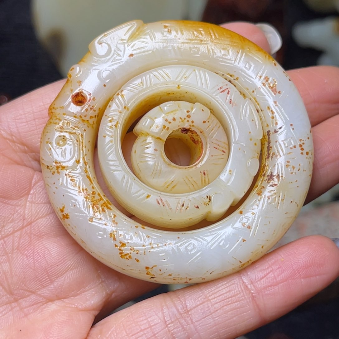 和田玉挂件未镶嵌润*