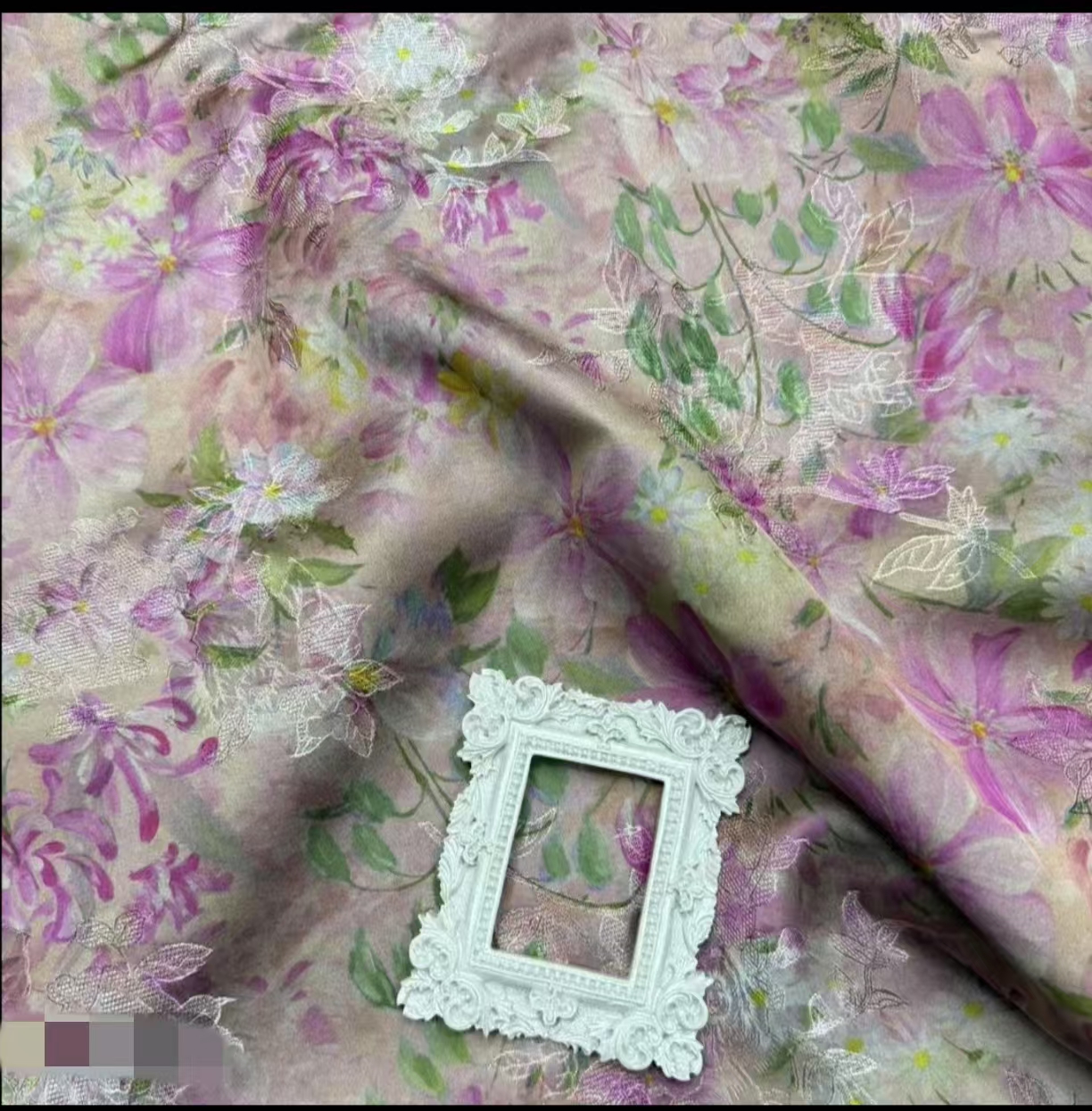 新中式花萝 粉梦田园  服装面料