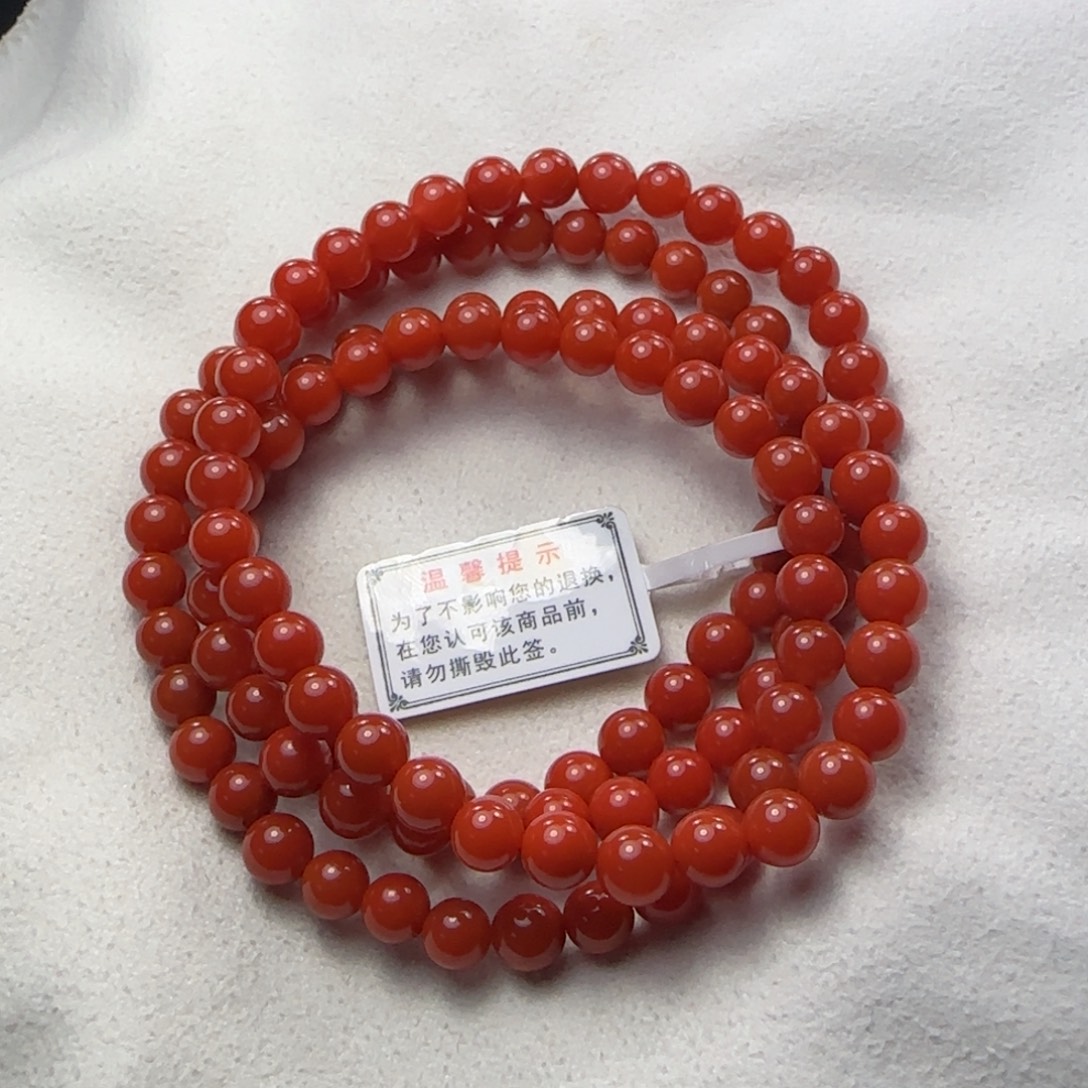 手串未镶嵌南红玛瑙