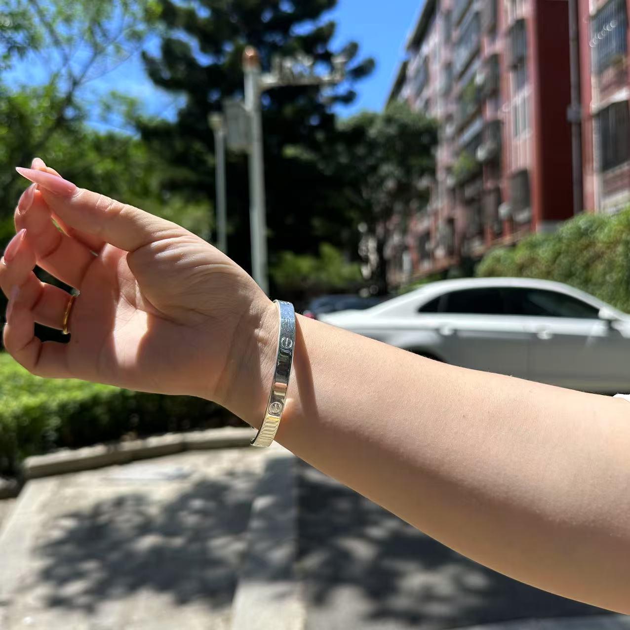 足银手镯 贵姐精品银手镯(无礼盒)083-2