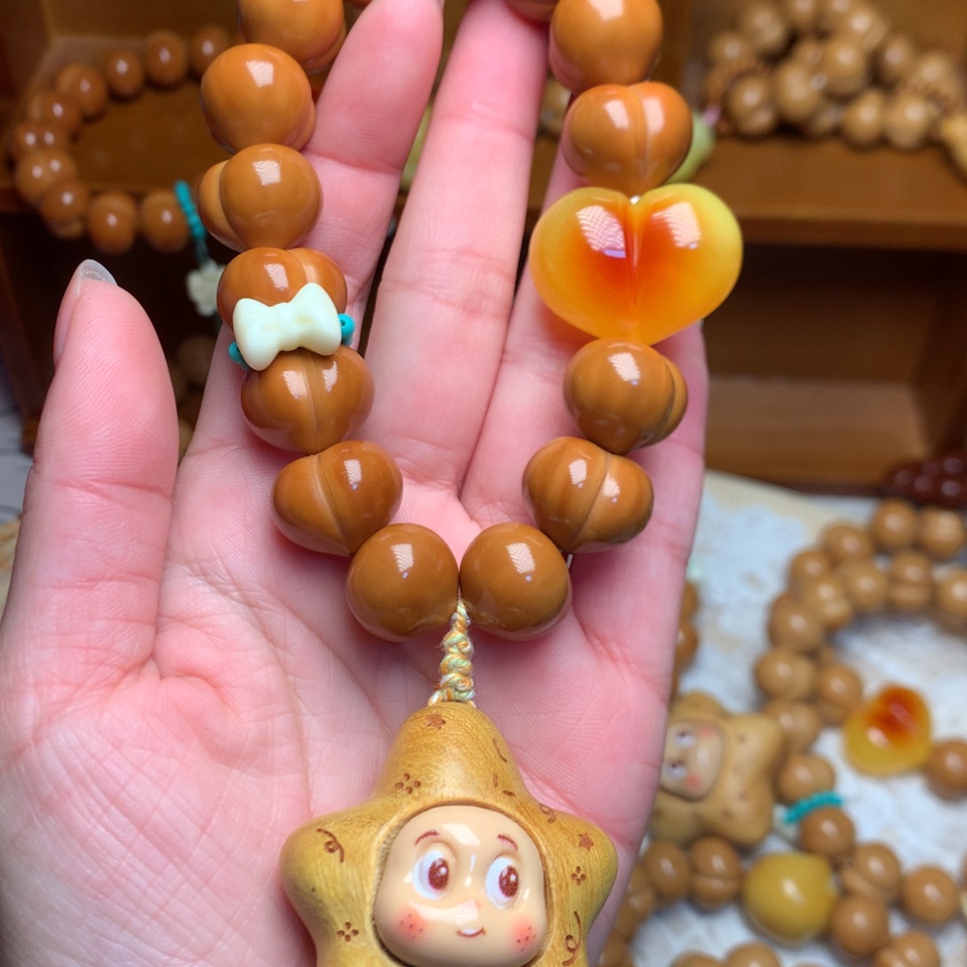 把件猴头核桃16玻璃底定制