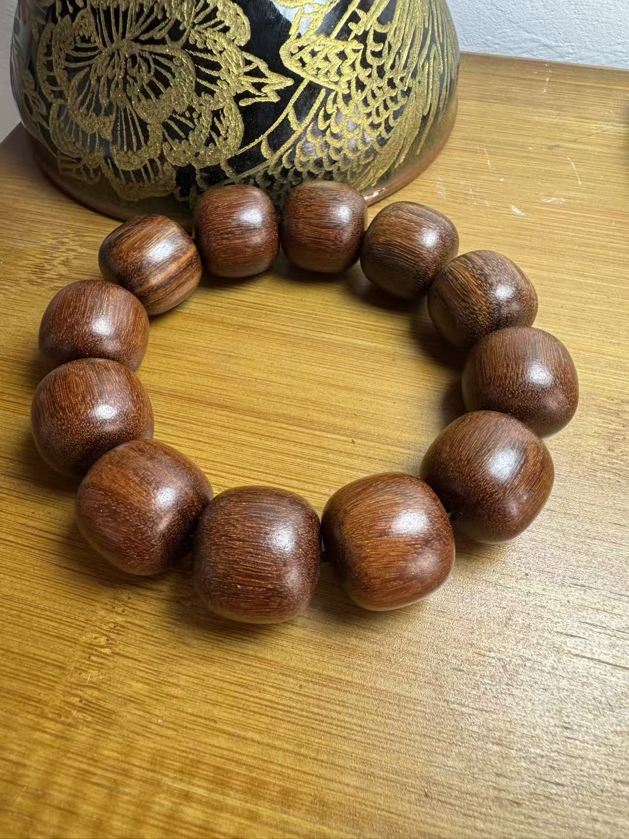 【九球】黄花桶珠手串