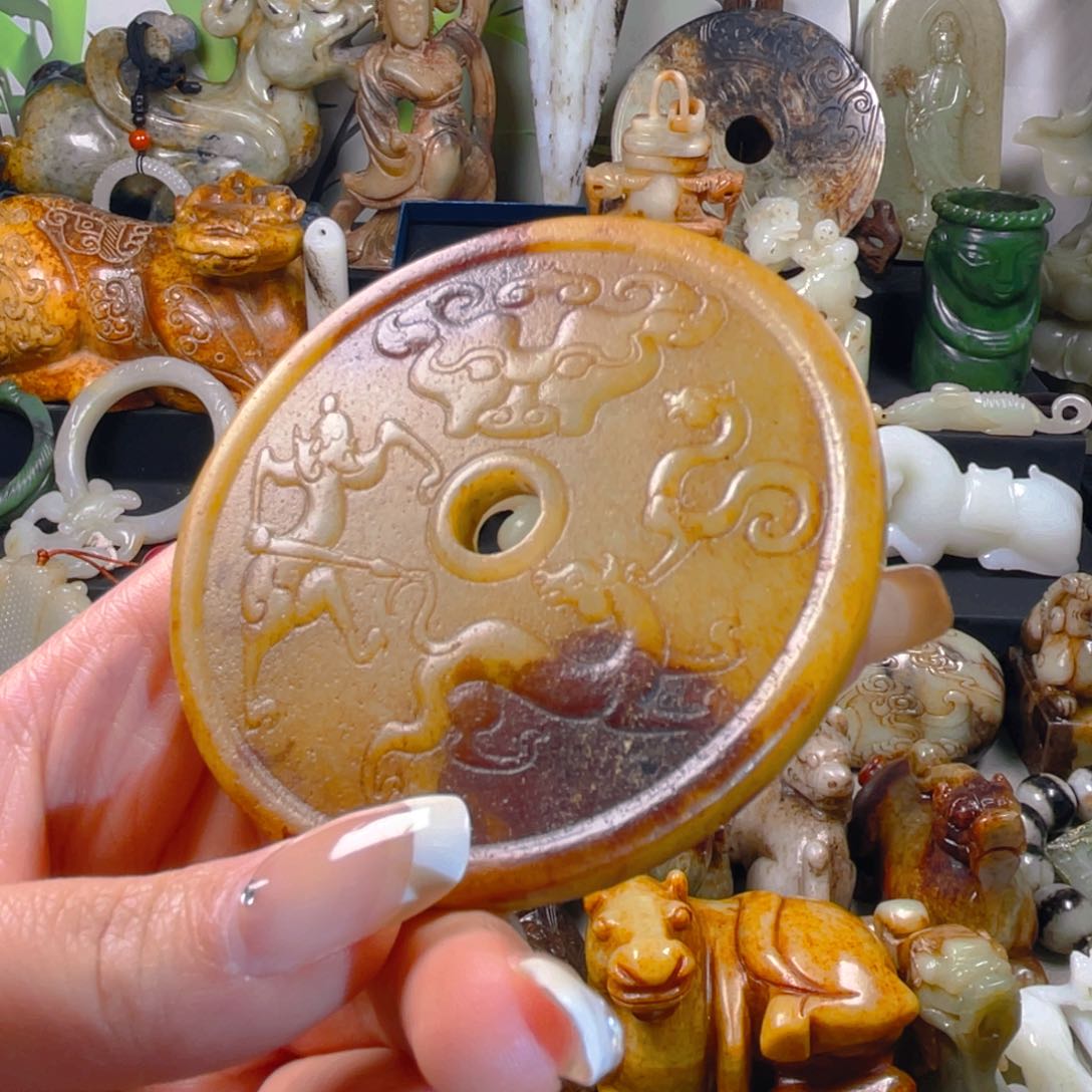 和田玉挂件未镶嵌30