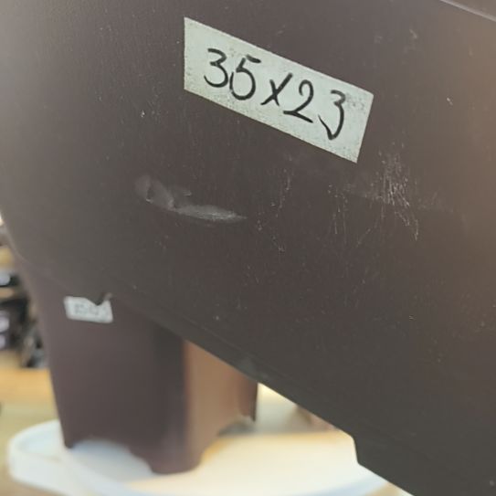 35×25奎面方盆花鸟咖色2只