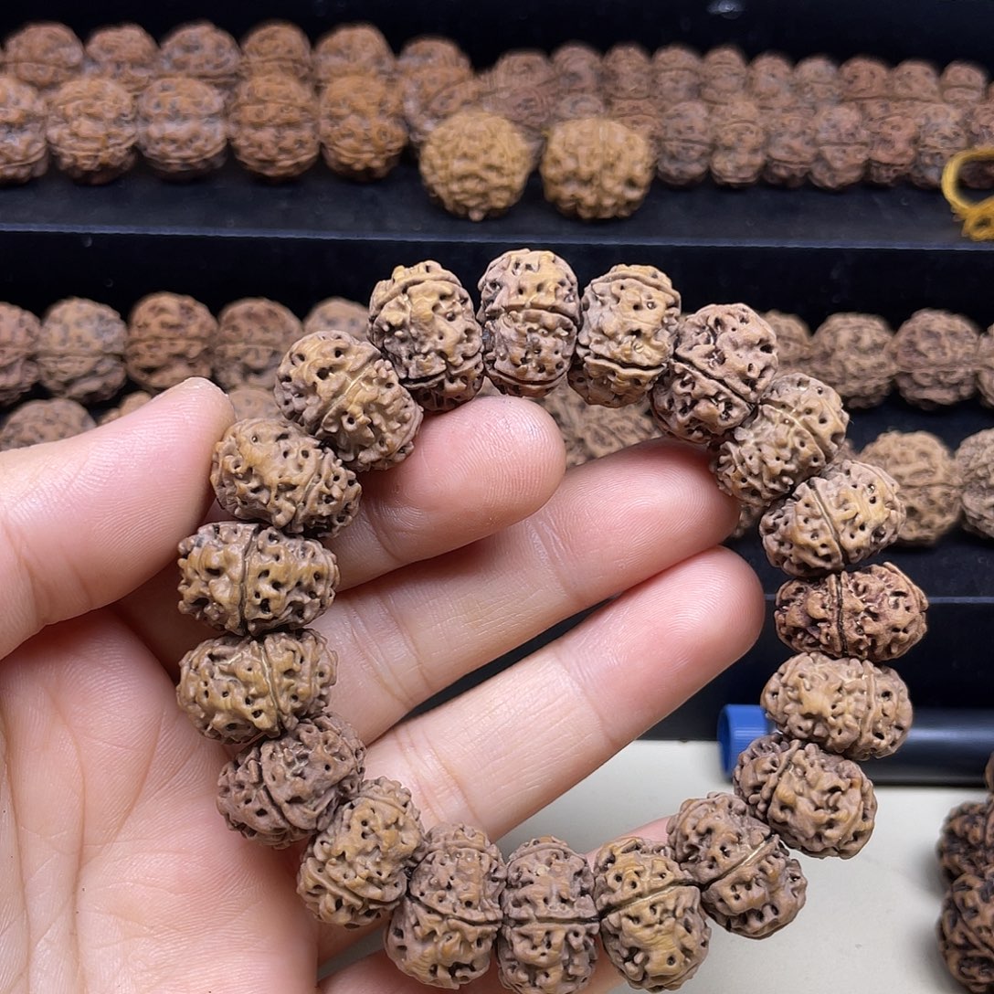 疯***克手串金刚菩提20mm天然纽扣扇面