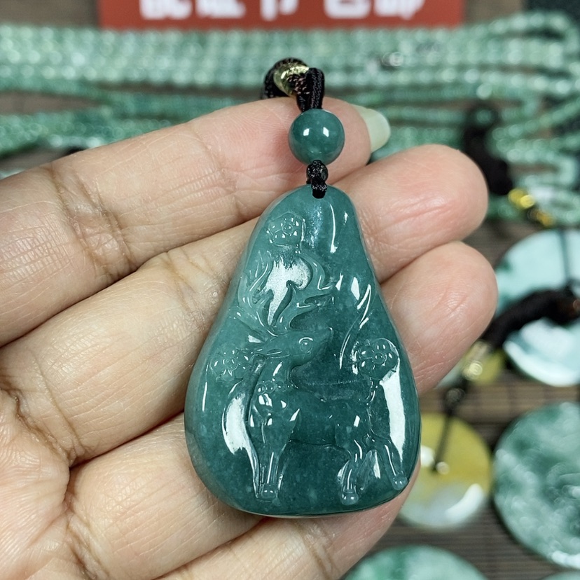 【闪购商品】翡翠颈饰未镶嵌玉吊坠翡翠玉一路有你一路相伴