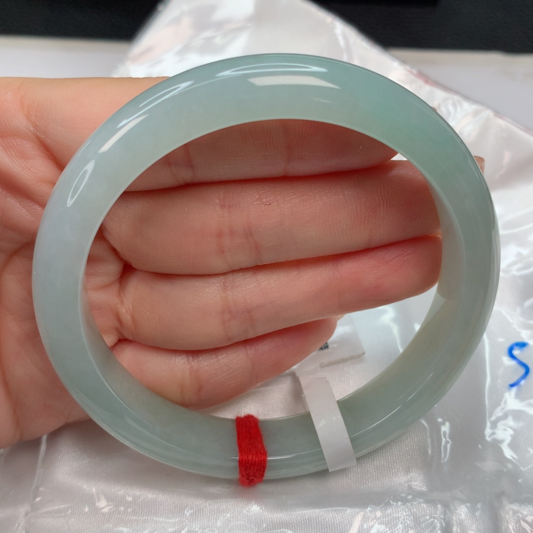 翡翠手镯未镶嵌60-61 满绿