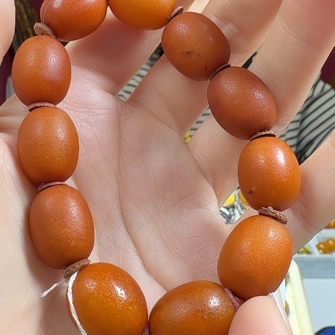 蜜蜡未镶嵌手链手串瑕疵