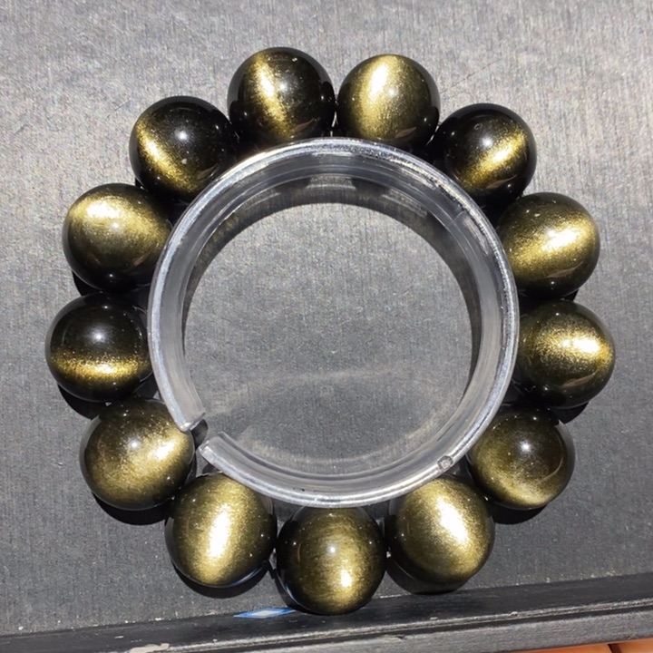 黑曜岩手链未镶嵌叶*