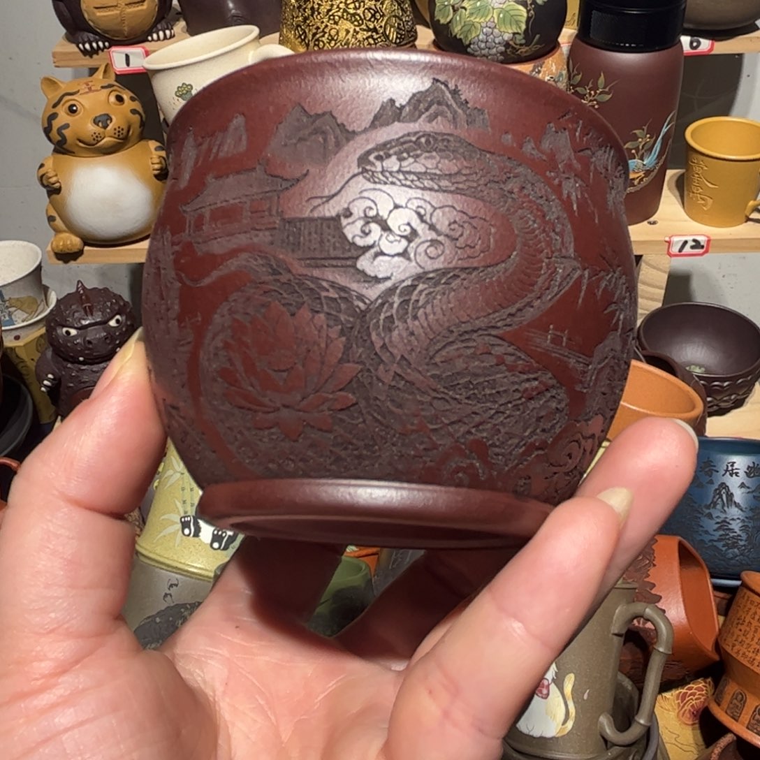 紫砂茶杯宜兴紫砂主人杯