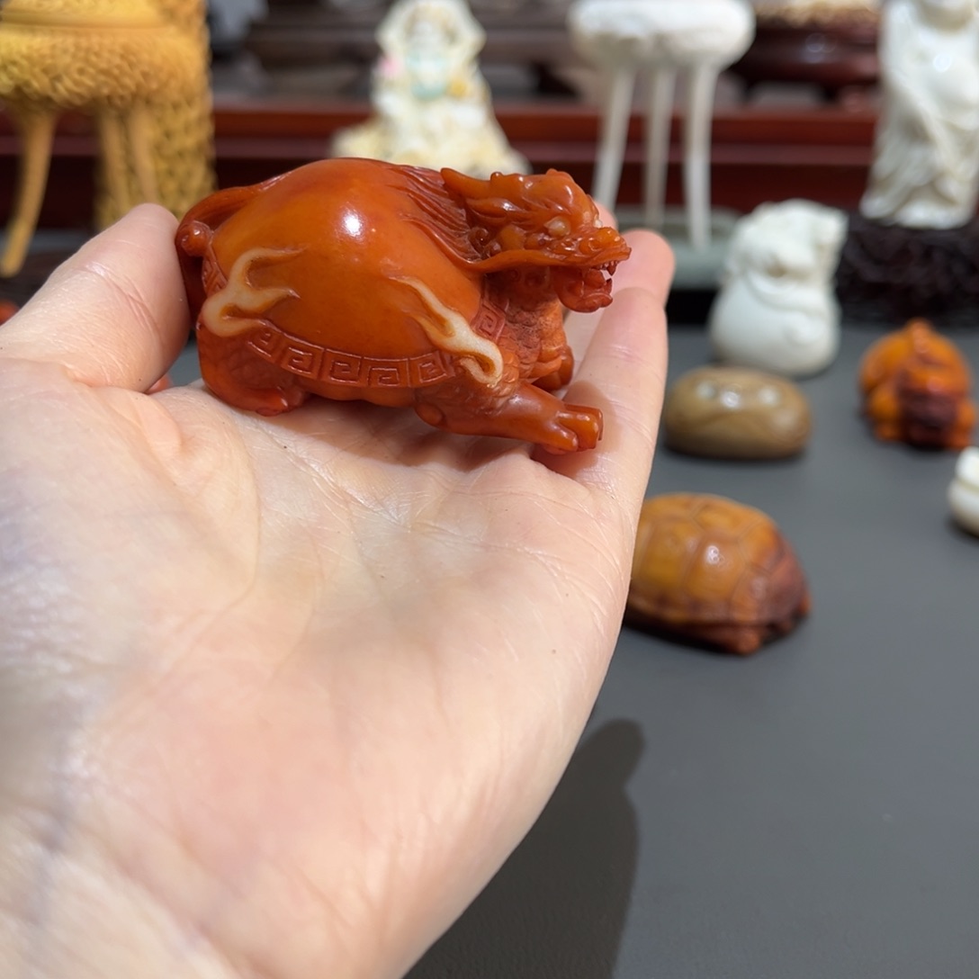 木神****在鹿角工艺品摆件