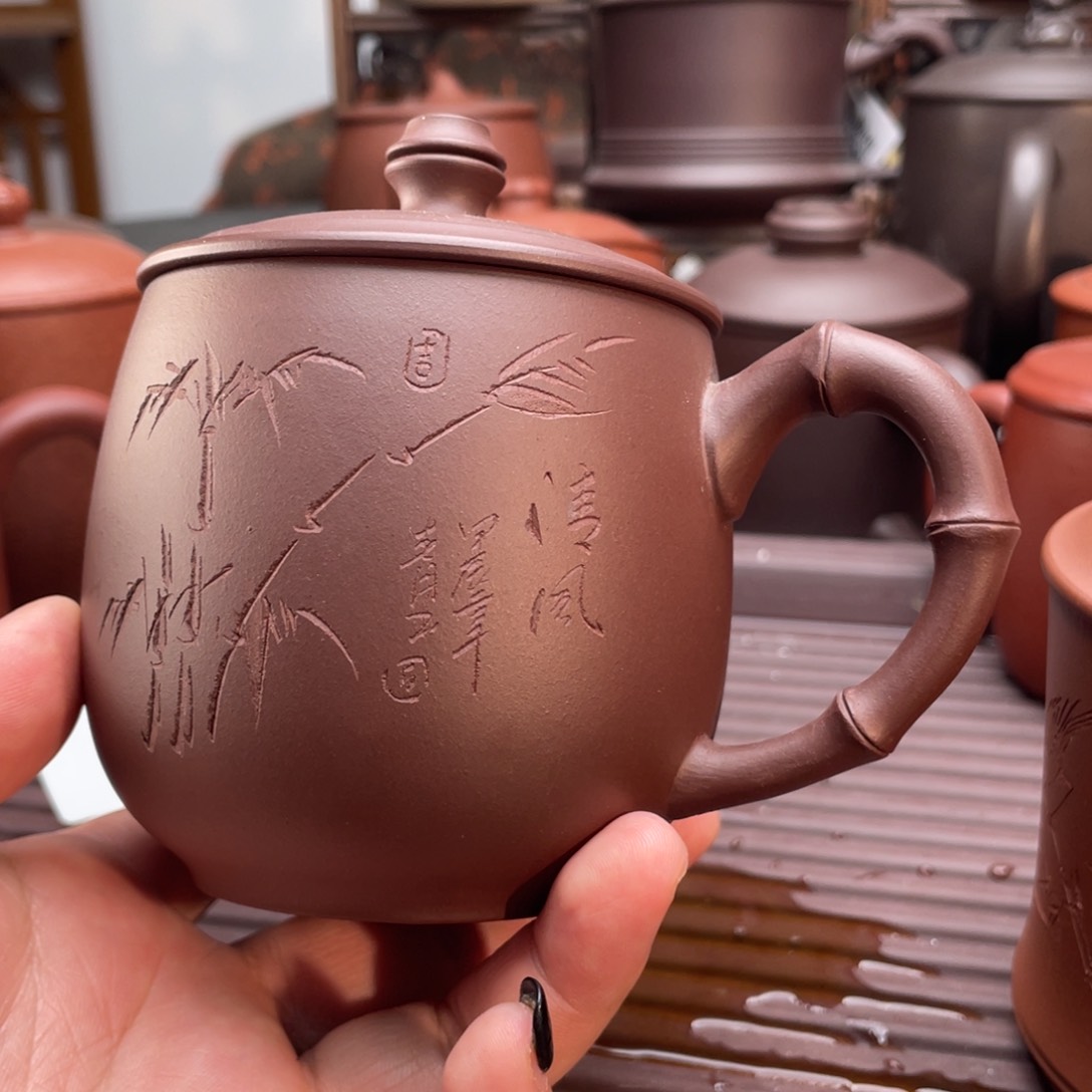 紫砂茶杯宜兴紫砂杯