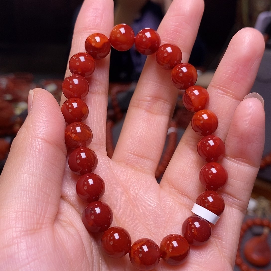 南红玛瑙单圈9.5m m未镶嵌