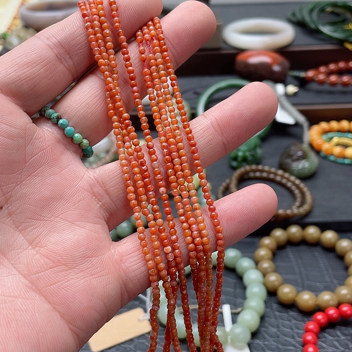 南红玛瑙颈饰未镶嵌鑫