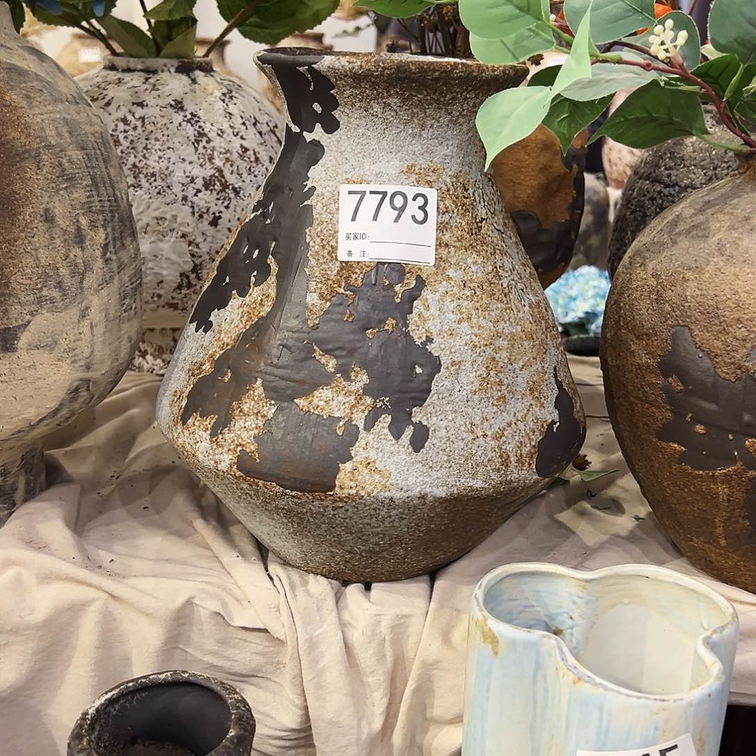 瓶7793高29口10陶瓷花瓶无孔