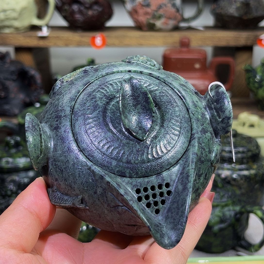 藏玉手抓壶微瑕茶壶200cc