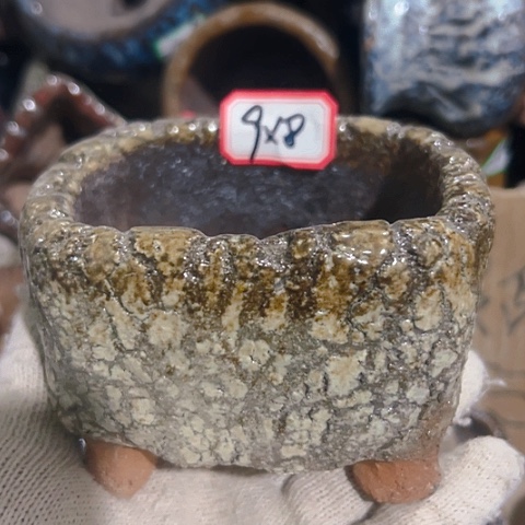 红陶粗陶花盆手工