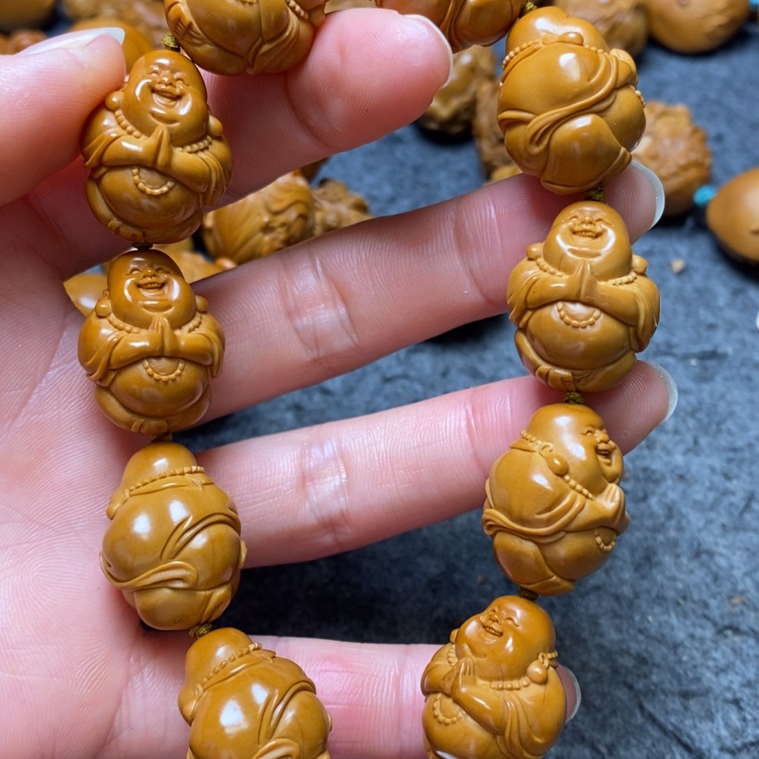 橄榄核手串/手链纯手工作品弥勒手串