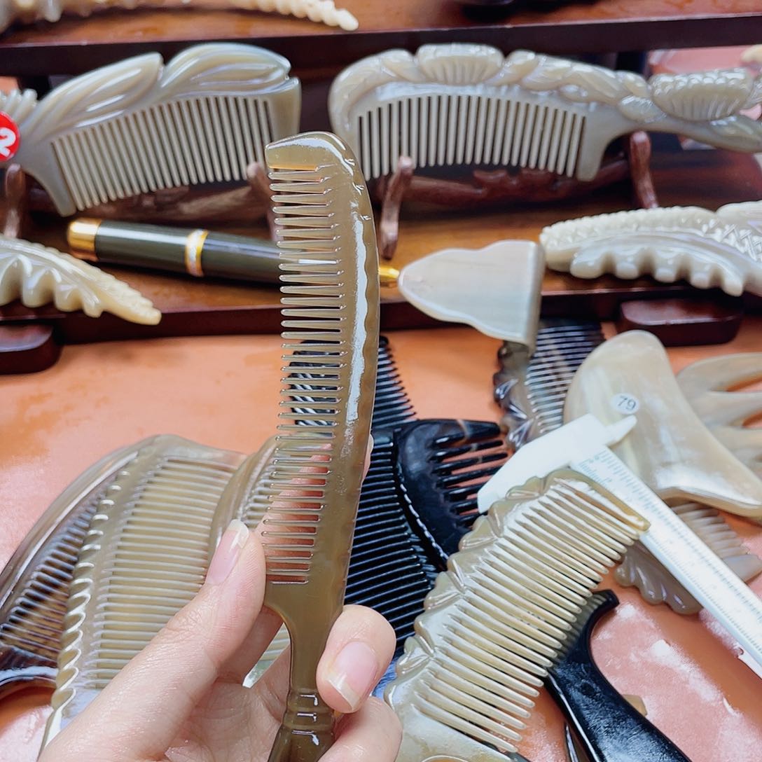 纯手工制作牛角梳微瑕229
