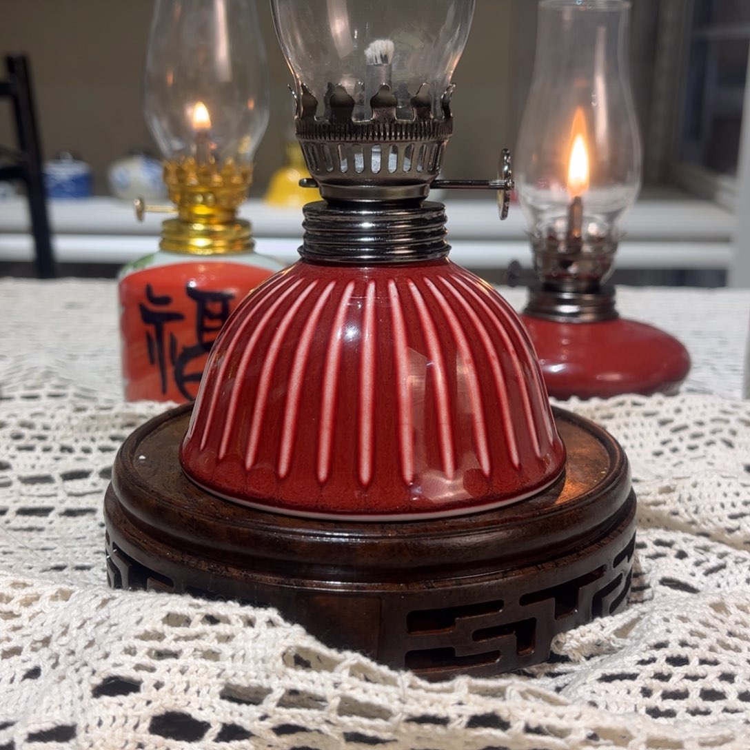 摆件景德镇陶瓷香薰灯