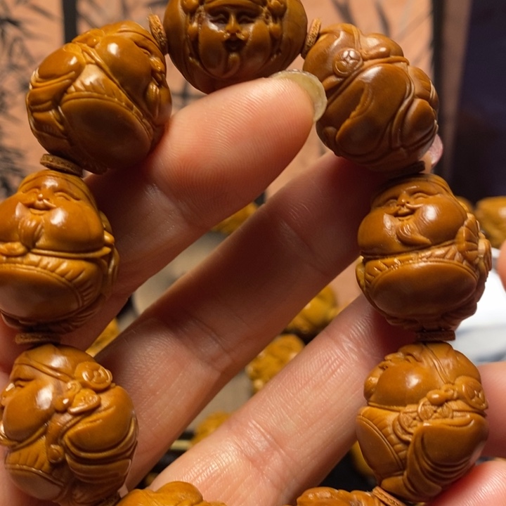 橄榄核手串/手链嘟嘟财神