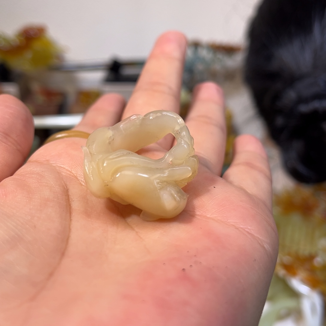 蛇纹石玉发簪合金