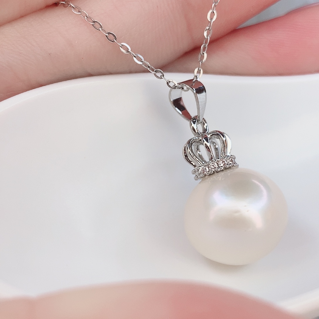 合金淡水珍珠吊坠(赠链)