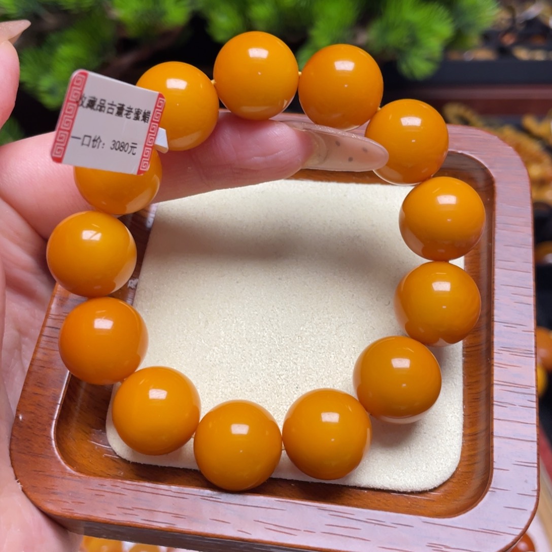 蜜蜡手链未镶嵌手串