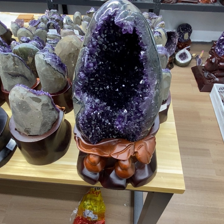 紫晶大型摆件（非配饰）未镶嵌卿****胶