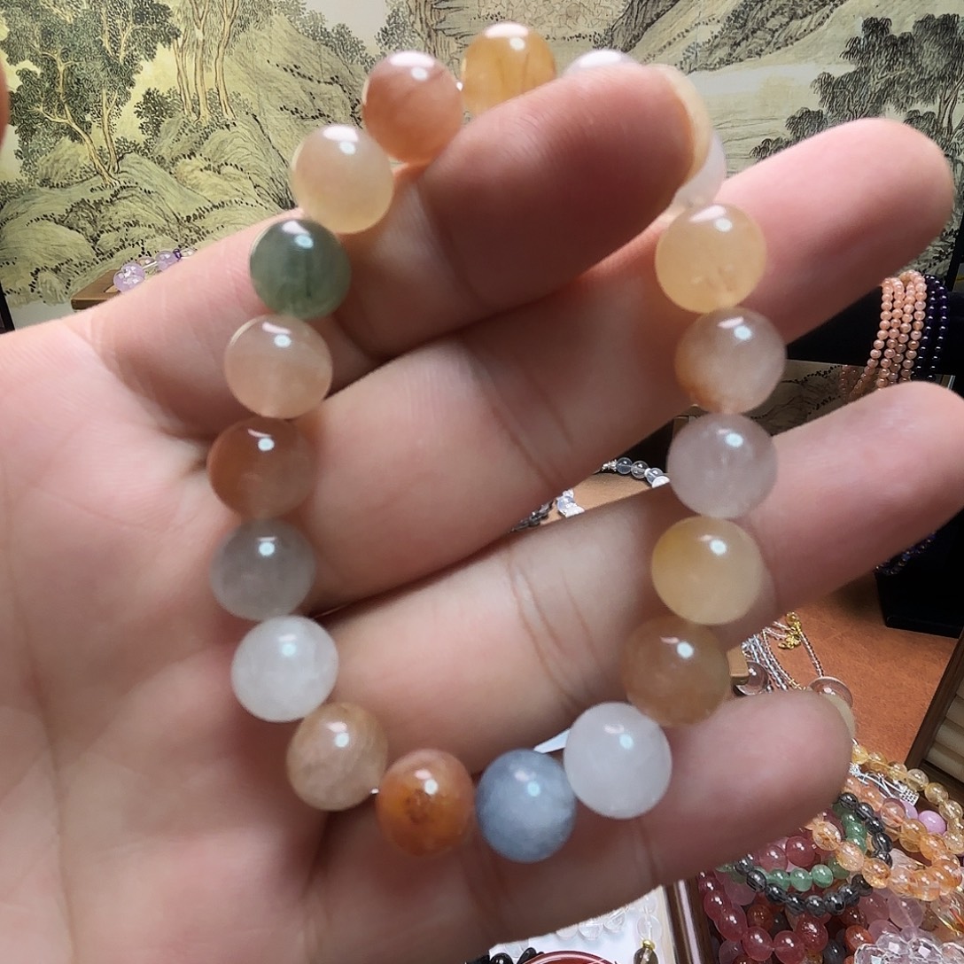 未镶嵌手链水晶天然水晶巴西彩兔毛