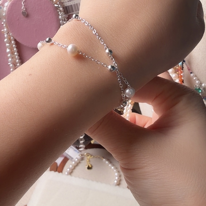 合金淡水珍珠手绳