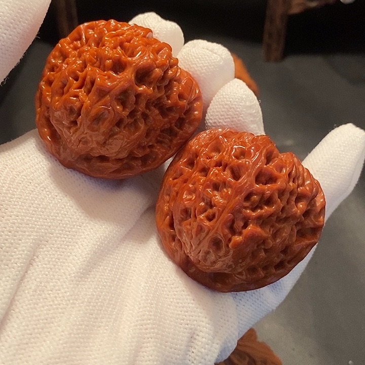 自***在把件文玩核桃南疆石