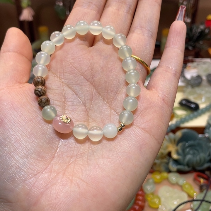 蛇纹石玉手链未镶嵌