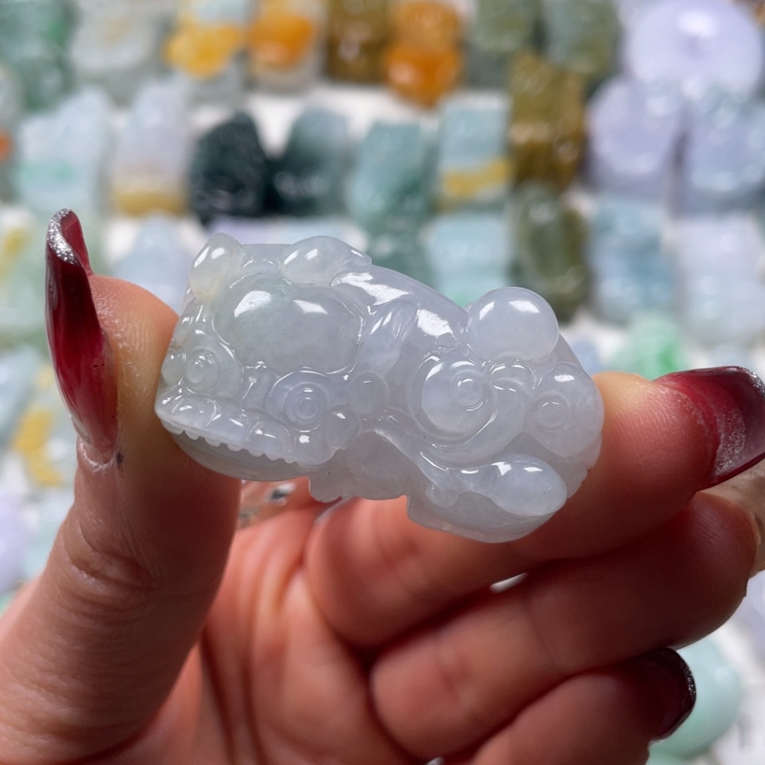 翡翠吊坠(赠链)18K金镶嵌