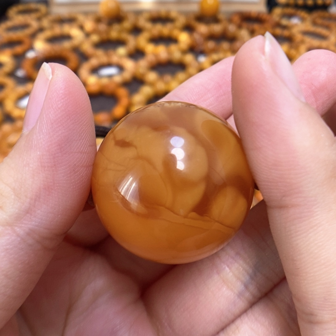 蜜蜡裸石未镶嵌爱****世蜜蜡裸珠