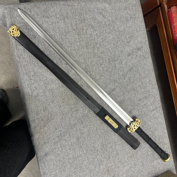 唐横刀龙泉昊天宝剑一体刀剑绣春刀锰钢唐剑刀具防身冷兵器未开刃