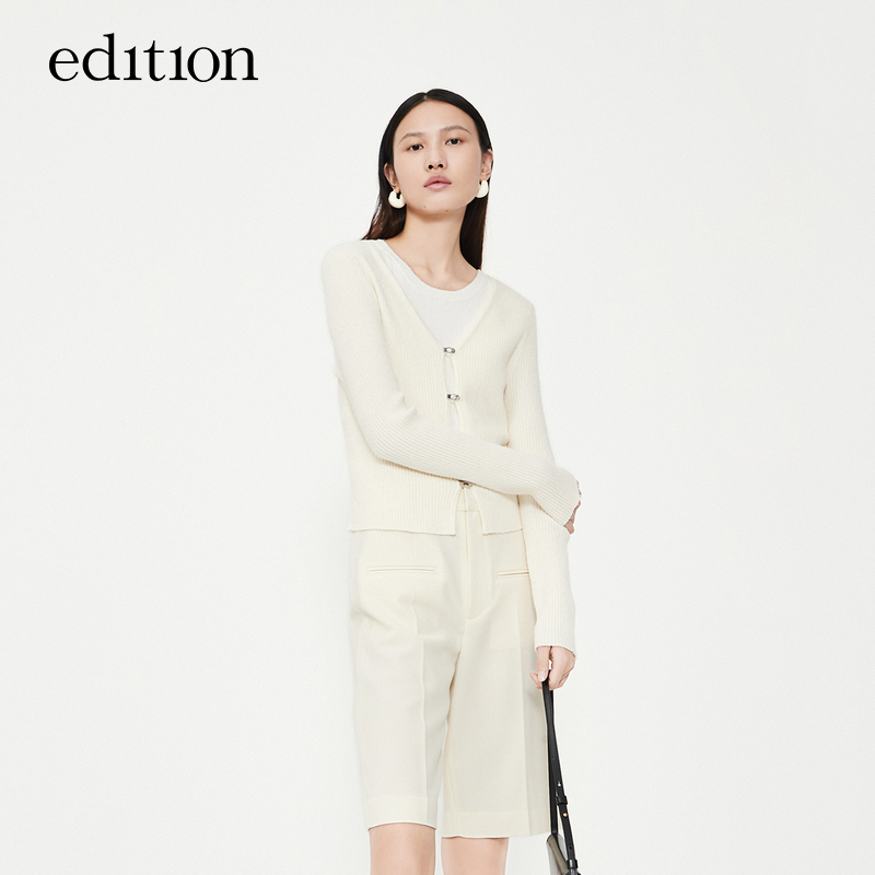 【赵老板专属】edition年金属扣两件套针织衫#EBC1CAR015