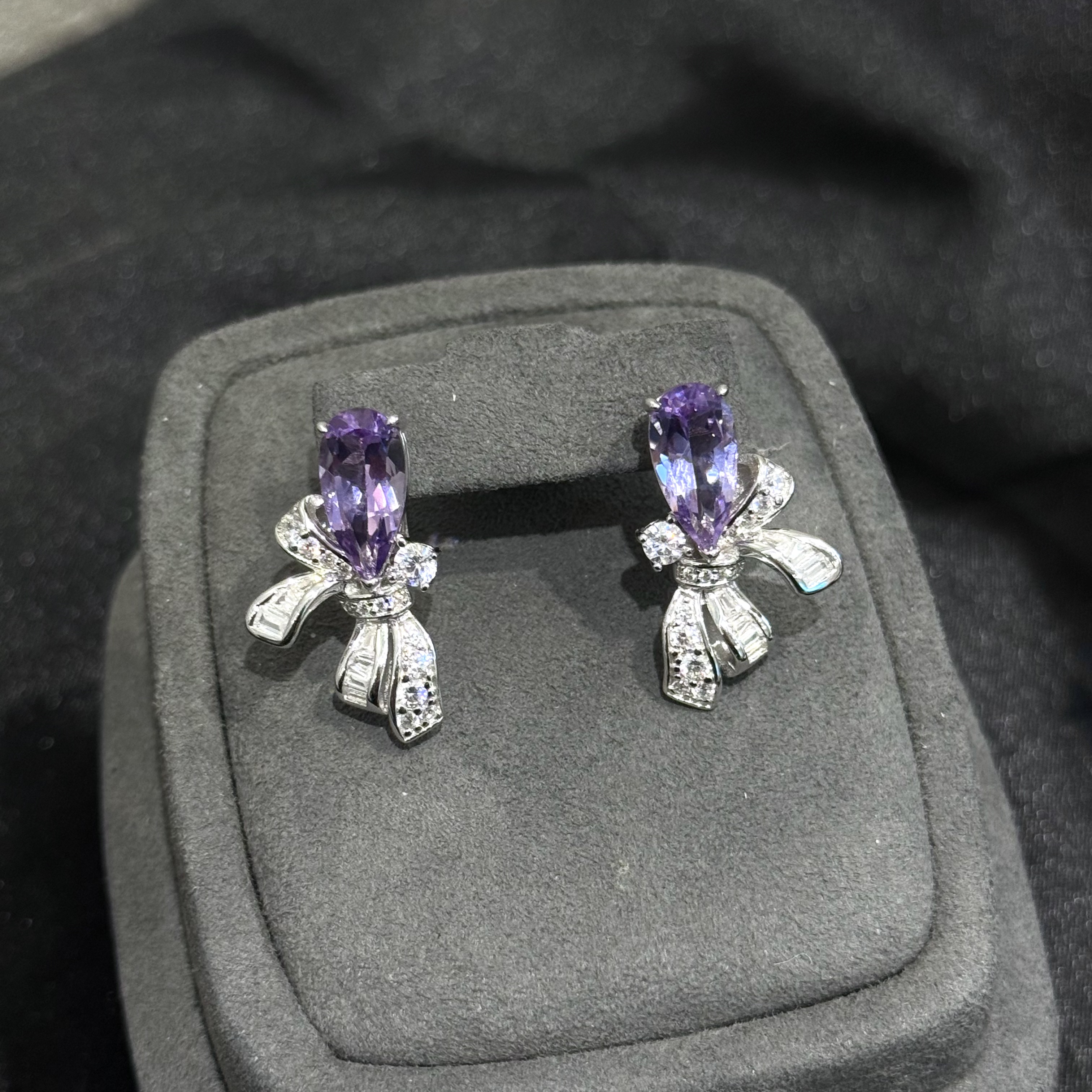 S925银紫水晶耳饰-多样性发一-ZSJ040