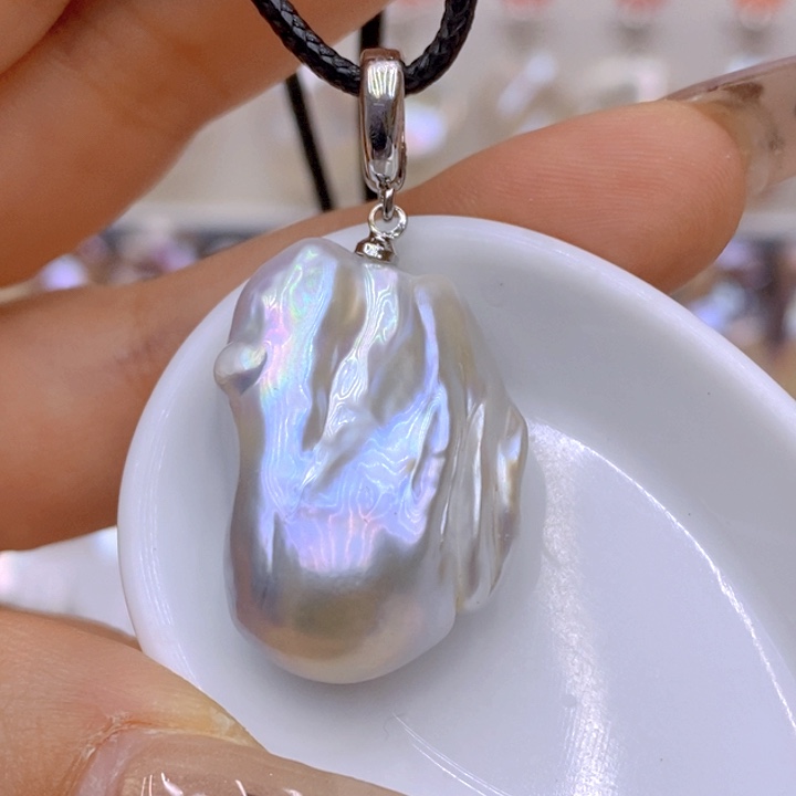 未镶嵌淡水珍珠吊坠(赠链)