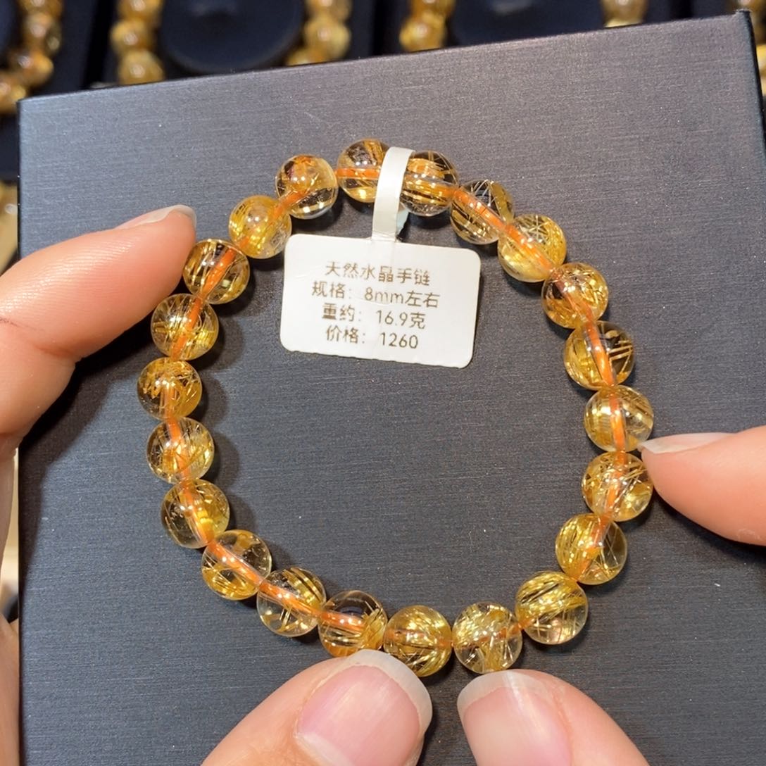 水晶手链未镶嵌手链8mm 瑾
