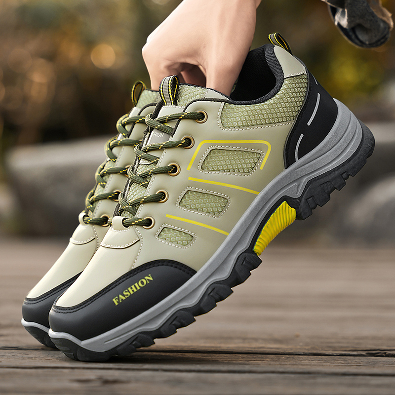 劳保鞋男鞋春季新款透气工地干活防滑工作鞋户外运动休闲登山鞋男