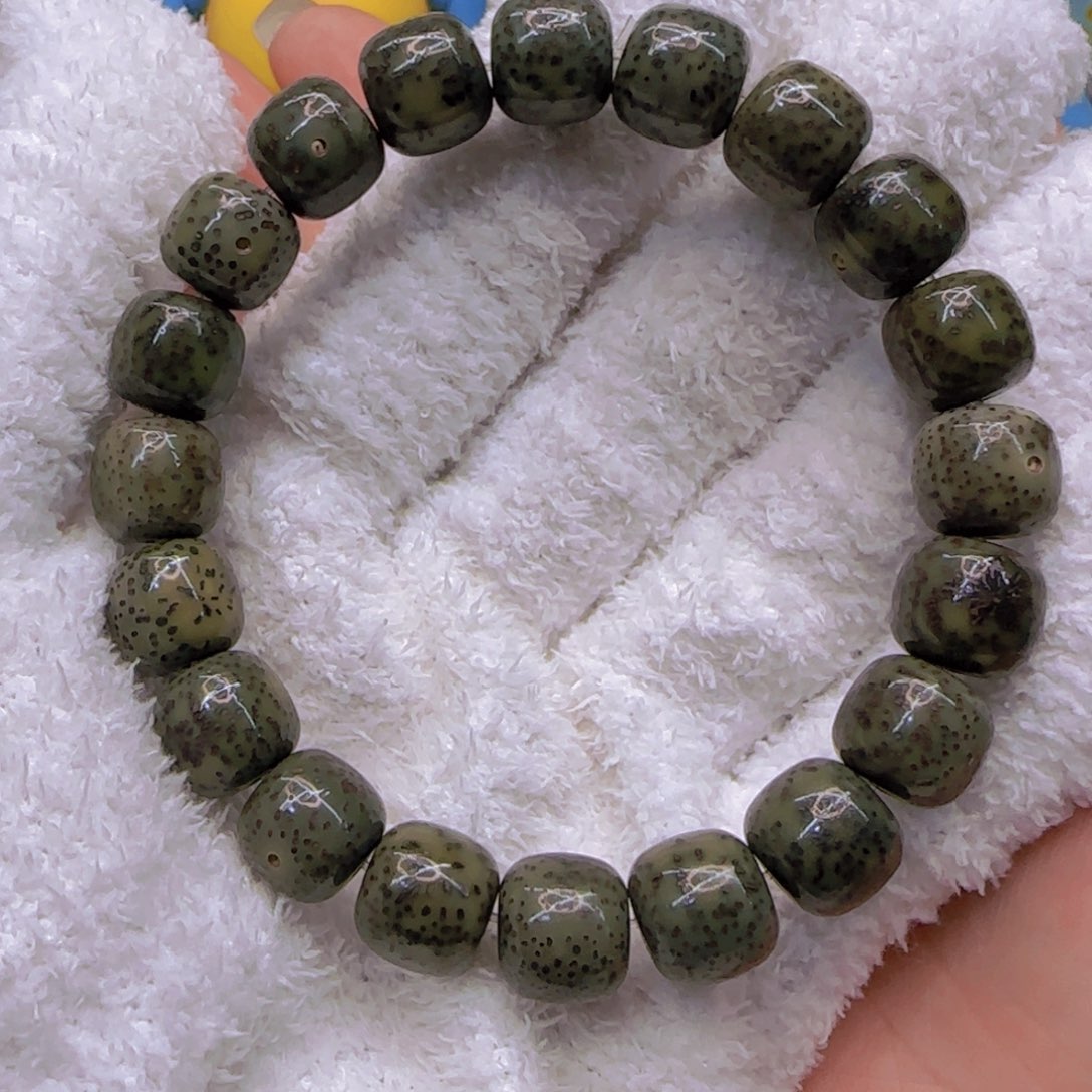 星月菩提手串10哈哈绿星月菩提1.2桶单圈