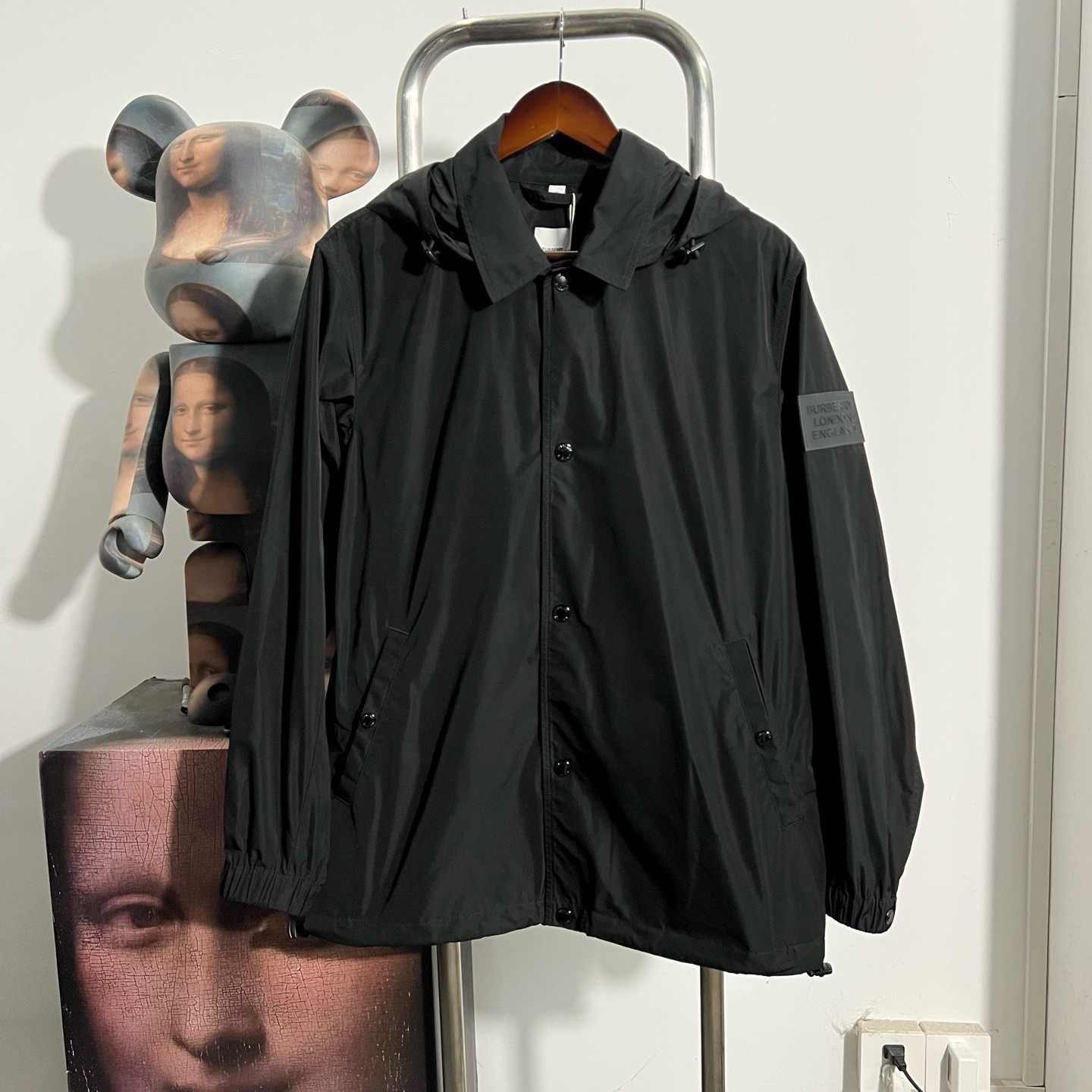 99新 BURBERRY/博柏利 橡胶标冲锋衣 x1713尺码：46 衣长73 胸围54