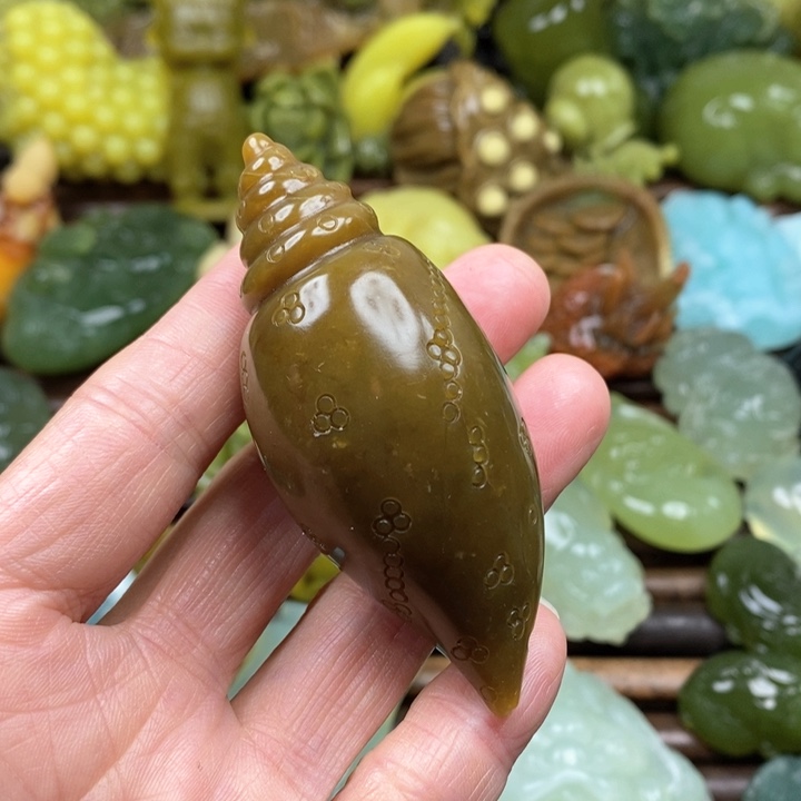 蛇纹石玉手把未镶嵌