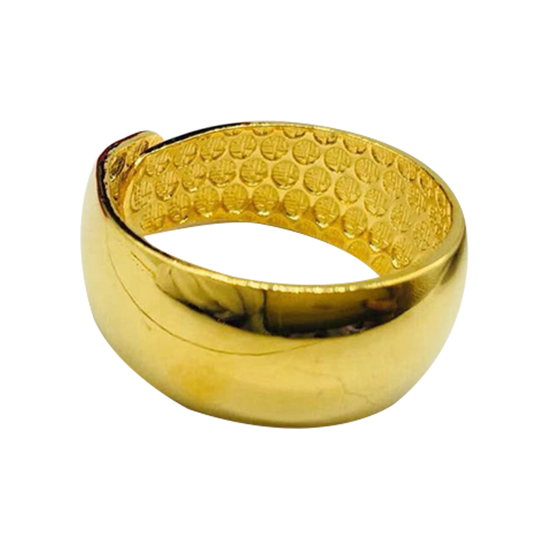 大光面戒指 时尚气质轻奢 金色经典大气时尚                    