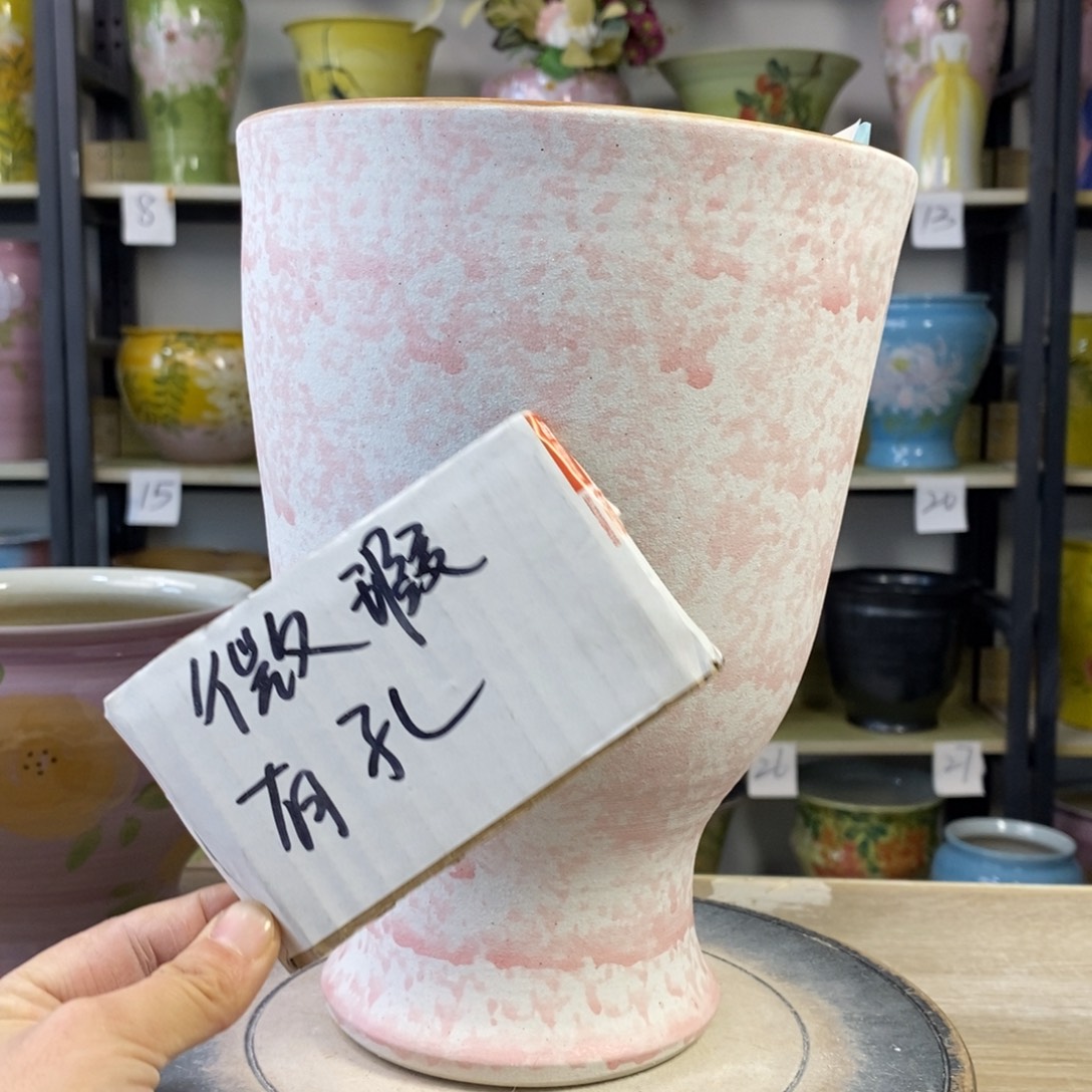 景德镇手工手绘陶瓷花盆