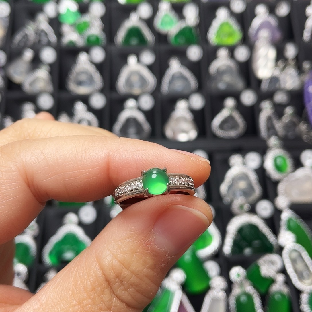 玛瑙/玉髓合金戒指