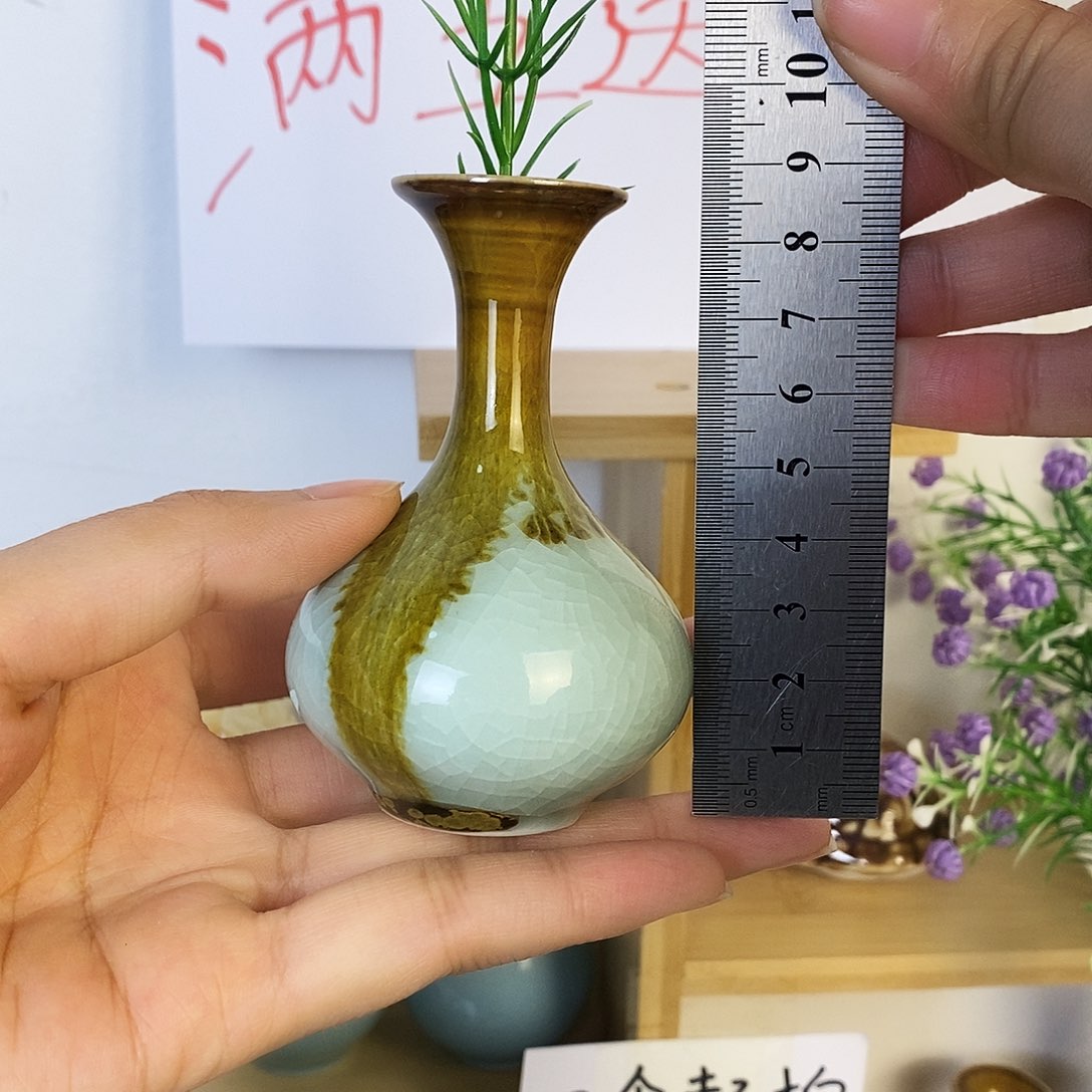 摆件景德镇高温陶瓷小花瓶
