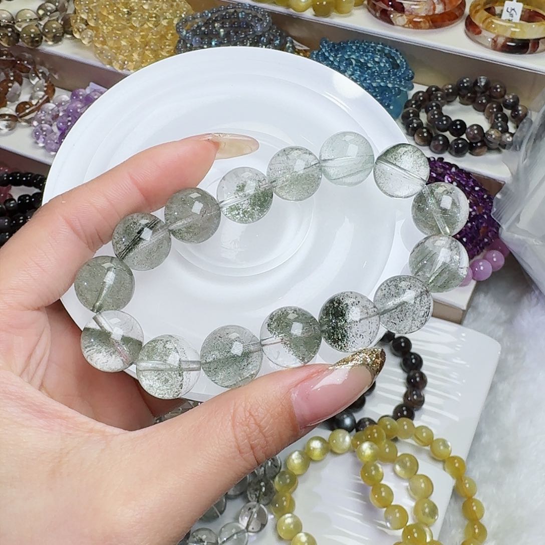 水晶手链未镶嵌相****）绿幽灵14