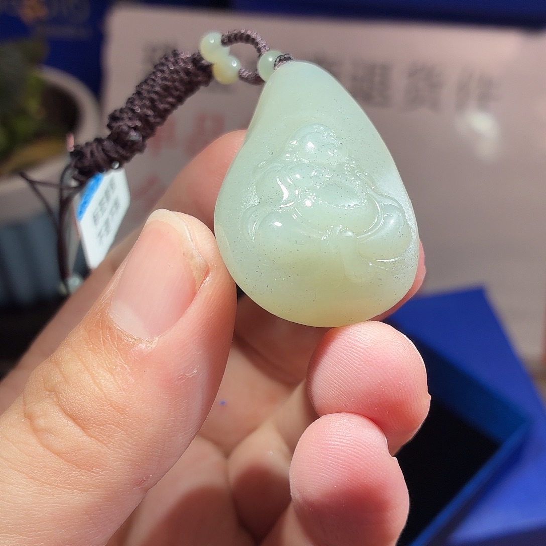 和田玉（糖玉）未镶嵌车挂